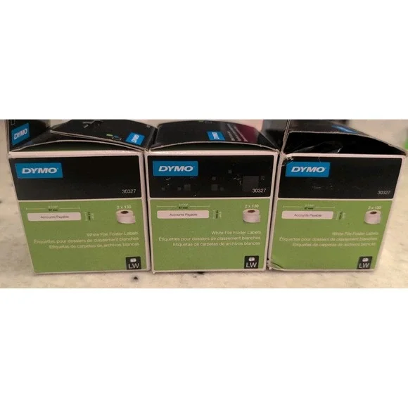 DYMO 30327 LabelWriter 1-UP File Folder Labels 9/16 x 3 7/16White130/Roll Bundle - Picture 3 of 5